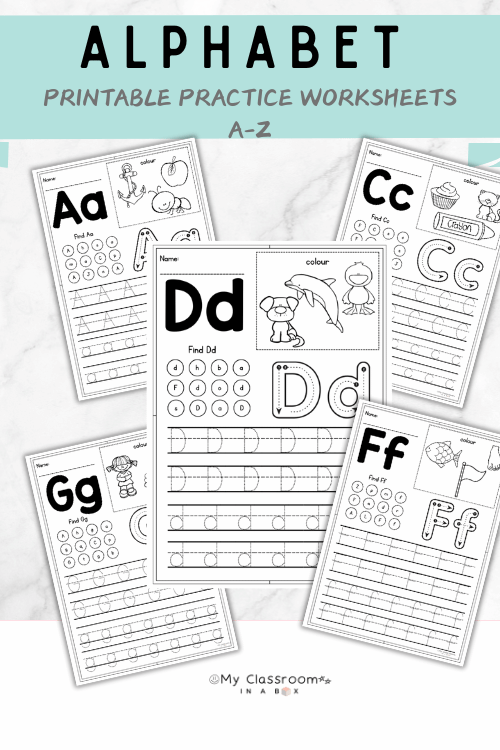 alphabet worksheet printable