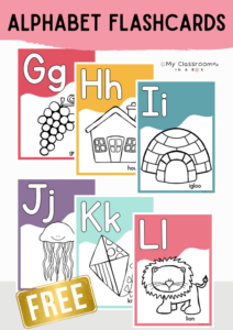 alphabet flashcards printable